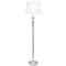 Lalia Home Brushed Nickel Crystal Drop Table and Floor Lamp Set